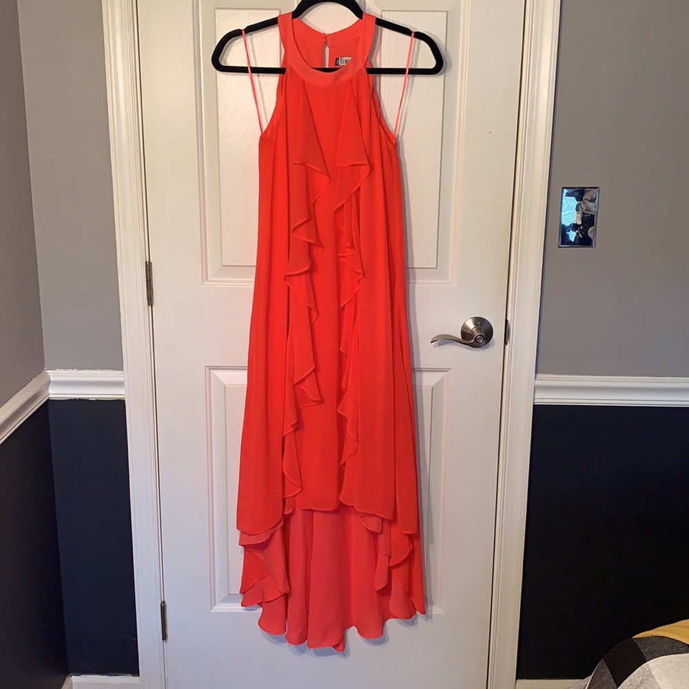 Hi Lo Ruffle Dress